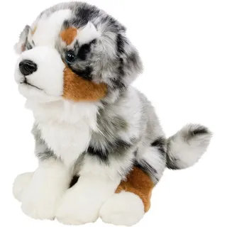 Australian Shepherd sitzend grau-weiß-braun 30 cm Kuscheltier