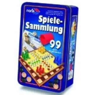 Noris 606112580 - 99-iger Spielesammlung/Metallbox 99 Spielmöglichkeiten