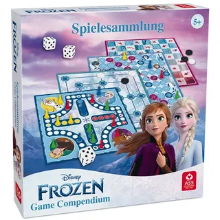 ASS Altenburger 22501551 tollen Brettspielen für Kinder ab 5 Jahren Fans Disney Frozen Eiskönigin 2 Spielesammlung, Compendium, Frozen 2