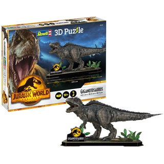 Revell 00240 Jurassic World Park Welt als 3D Puzzle entdecken, Bastelspaß für eine ganze Familie, farbig