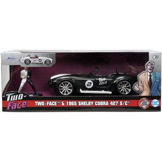 JADA Modellauto Modellauto DC Two Face 1965 Shelby Cobra 427 mit Figur 1:32 253253012