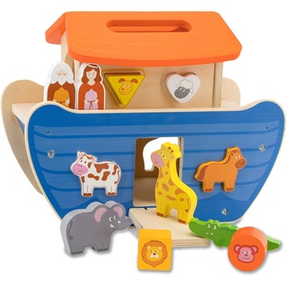 Steckspielzeug JAMARA "JAMARA Kids, Arche Noah" bunt Kinder Altersempfehlung Steckspielzeug
