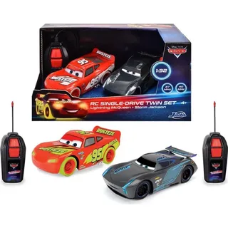 Jada ferngesteuertes Auto 2er Pack RC Disney Cars Glow Racers 1:32 203084034