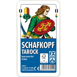 Ravensburger Spiel, 36 Blatt FX Schmid Spielkarten Schafkopf Tarock Bayerisch Etui 27042