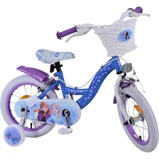 Kinderfahrrad Disney Frozen 2 , 14 Zoll, ohne Rücktrittbremse - Blau