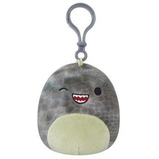 Squishmallows Clip-On Xander the Winking Grey T-Rex, 9 cm