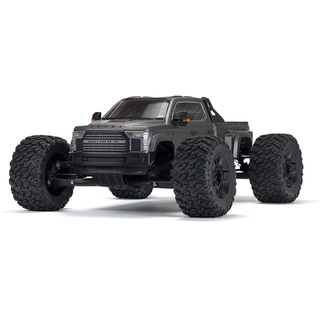 ARRMA Big Rock 6S, Ferngesteuertes Auto, RC Auto 1/7, Monster Truck 4x4, bürstenloser Motor über 100 km/h, inkl. Zubehör, Grau, ARA7612T1