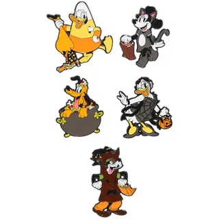 Loungefly Mickey Mouse & Friends Halloween Blind Pins - 1 of 6 - Blind Box Emaille-Nadeln - Niedliche Brosche Zum Sammeln - Für Rucksäcke & Taschen - Geschenkidee - TV Fans