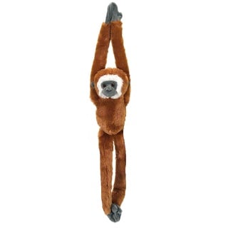 Wild Republic 14474 15259 - Hanging Monkey Gibbon Plüsch-Affe, 51 cm