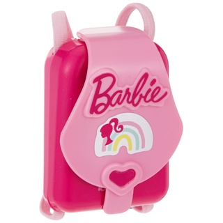 Mondo Barbie Make-Up Set 40002, Rucksack/Armband, enthält 3 kompakte Lidschatten, 1 Lipgloss, 1 Applikator, 1 Spiegel, Multicolore