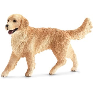 schleich 16395 Golden Retriever Hündin, ab 3 Jahren, FARM WORLD - Spielfigur, 2 x 7 x 5 cm