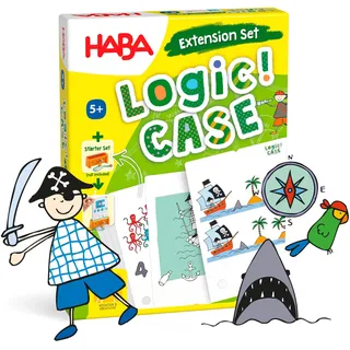 HABA 306124 - LogiCase Extension Set – Piraten, Mitbringspiel ab 5 Jahren, Bunt