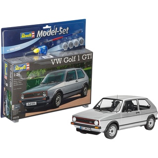 Revell Modellbausatz Auto 1:24 - Volkswagen VW Golf 1 GTI im Maßstab 1:24, Level 4, originalgetreue Nachbildung mit vielen Details, , Model Set mit Basiszubehör, 67072