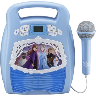Disney Eiskönigin 2 / Frozen 2 MP3-Bluetooth Karaoke Maschine mit Mikrofon & LED-Lichteffekten für Kinder - eKids FR-553