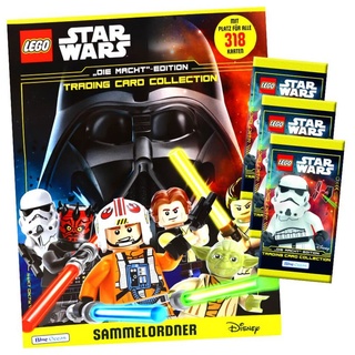 Blue Ocean Sammelkarte Lego Star Wars Karten Trading Cards Serie 4 - Die Macht Sammelkarten, Lego Star Wars Serie 4 - 1 Mappe + 3 Booster Karten