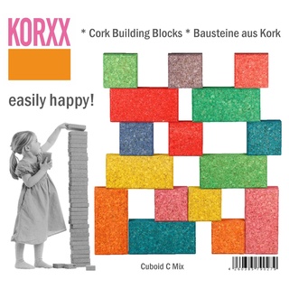 Korxx Cuboid Mix korxx4260385790279 860 g Farbige Building Block in Beutel (19)