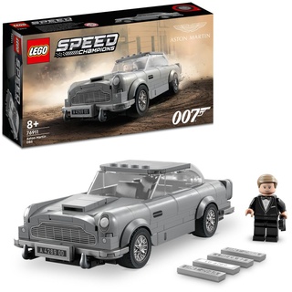 LEGO 76911 Speed Champions 007 Aston Martin DB5, James Bond Spielzeug, Automodell Nachbildung mit Minifigur, Keine Zeit zu Sterben, Set zum Sammeln
