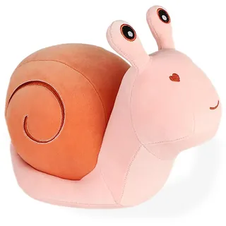 SiSfeL Schnecke Plüsch, Schnecke Kuscheltier, Rosa Schnecke Plüschtier, Schnecke Stofftier zum Spielen und Kuscheln, Kinder Schnecke Stofftier für Mädchen, Jungen, Babys, 20 cm