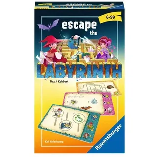 Ravensburger Spiel - Mitbringspiel Escape the Labyrinth - kooperatives Rätsel-Labyrinth ab 6 Jahren