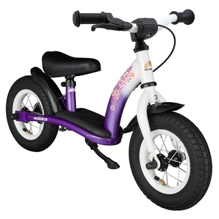 BIKESTAR Kinder Laufrad Lauflernrad Kinderrad für Mädchen ab 2-3 Jahre | 10 Zoll Classic Kinderlaufrad | Lila & Weiß | Risikofrei Testen