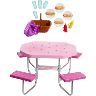 Barbie Möbel-Spielset Outdoor Picknicktisch