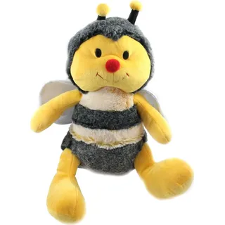 Plüsch Biene/Hummel, Glitzer-Flügel, Kuscheltier, gelb-schwarz H.: 33 cm (2800851)