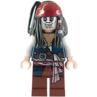 LEGO Piraten der Karibik: Minifigur Kapitän Jack Sparrow (Skeleton)