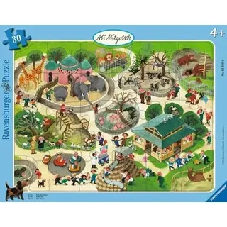 RAVENSBURGER 05565 Kinderpuzzle Ali Mitgutsch: Im Zoo Rahmenpuzzle