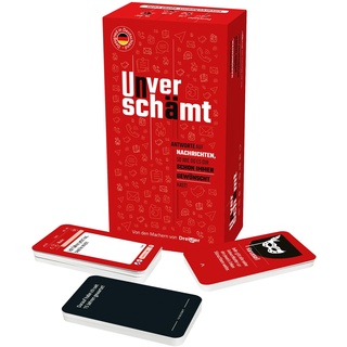 UNVERSCHÄMT Gesellschaftsspiele für Erwachsene - Designed in Deutschland - Kartenspiel mit 480 Karten - Lustige Partyspiele für Erwachsene / Spiele für Erwachsene - Geschenkidee für Erwachsene