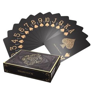 Bullets Kartenspiel BG-KA-0009 Black Edition Poker, ab 8 Jahre, 2-8 Spieler, Anglo-Amerikanisches Bild
