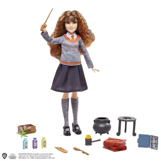 Harry Potter HHH65 - Hermine Granger und der Vielsaft-Trank, Spielset mit Puppe und 10 magischen Zubehör-Teilen, Spielzeug für Kinder ab 6 Jahren