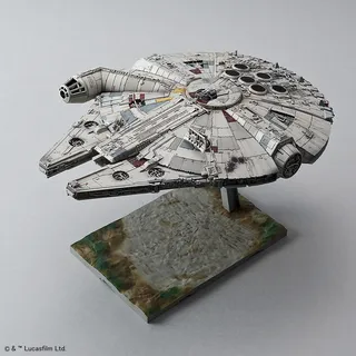 Modellbausatz BANDAI "Star Wars - Millennium Falcon" Modellbausätze bunt Kinder