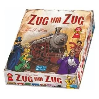 Days of Wonder Spiel, Familienspiel 200060 - Zug um Zug - Grundspiel, Brettspiel, 2-5..., Strategiespiel bunt