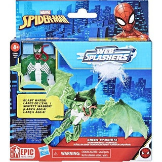 Hasbro - Marvel Spider-Man Epic Hero Series Web Splashers Green Symbiote Flügel Splasher
