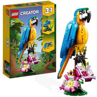 LEGO® Konstruktionsspielsteine Exotischer Papagei (31136), LEGO® Creator 3in1, (253 St) bunt