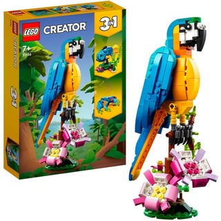 LEGO® Konstruktionsspielsteine Creator 3-in-1 Exotischer Papagei