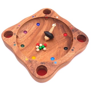 ROMBOL Denkspiele Spiel, Brettspiel Tiroler Roulette - traditionelles Holzspiel mit Spannungsgarantie, Holzspiel
