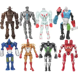 8 Stücke Anime Real Steel Adam Raider LED Roboter Actionfigur Modell Kinder Spielzeug Geschenk