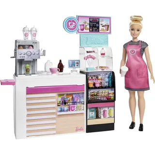 Barbie Naschcafé Spielset und Puppe