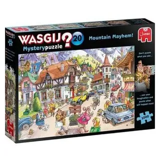 Jumbo Puzzle Wasgij Mystery - Idylle in den Bergen, 1000 Teile, ab 12 Jahre