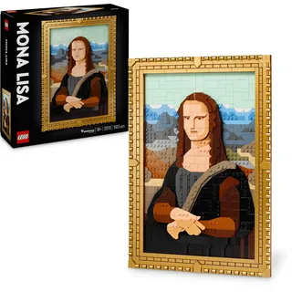 LEGO Art Mona Lisa, Set für Erwachsene, Gemälde von Leonardo da Vinci zum Aufhängen, kreative Aktivität für Männer und Frauen, Geschenk für Kunstliebhaber, italienische Renaissance Kunst 31213