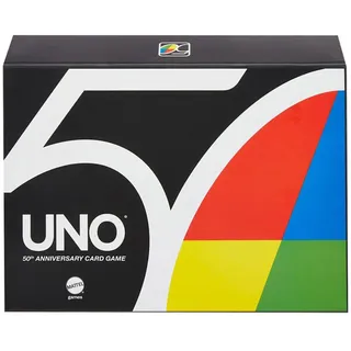 Mattel Games GXJ94 - UNO 50. Jubiläum Premium Kartenspiel, Spielzeug ab 7 Jahren