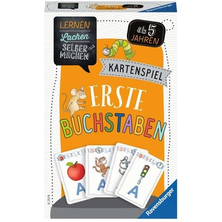 Ravensburger 80659 - Lernen Lachen Selbermachen: Erste Buchstaben, Kinderspiel ab 5 Jahren, Lernspiel für 2-4 Spieler, Kartenspiel