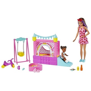 Mattel® Puppen Accessoires-Set Mattel HHB67 - Barbie - Skipper - Babysitters Inc - Hüpfburg-Spielset
