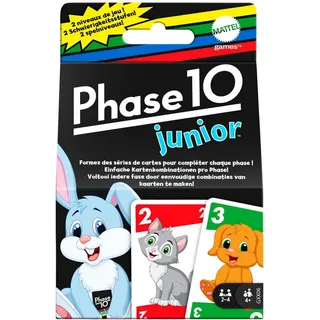 Mattel games Spiel Phase 10, Junior, Kartenspiel bunt