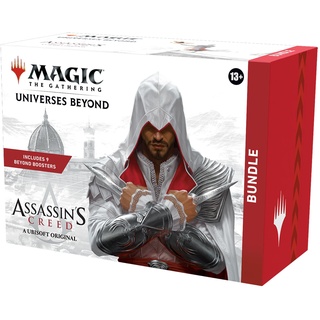 Magic: The Gathering – Assassin’s Creed Bundle | 9 Beyond-Booster + Zubehör | Sammelkartenspiel ab 13 (English Version)