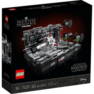 LEGO® Konstruktionsspielsteine LEGO® Star Wars 75329 Death StarTM Trench Run Diorama, (665 St)