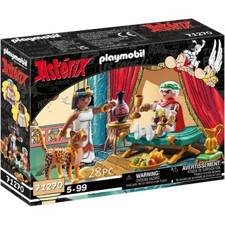 Playmobil® Konstruktions-Spielset Cäsar und Kleopatra (71270), Asterix, (28 St), Made in Europe bunt