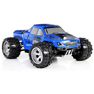 s-idee® 18107 A979 RC Auto Monstertruck 1:18 mit 2,4 GHz 50 km/h schnell, wendig, voll digital proportional 4x4 Allrad WL Toys ferngesteuertes Buggy Racing Auto