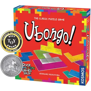 Thames & Kosmos - Ubongo!, Classic - Level: Beginner - Unique Puzzle Game - 1-4 Players - Puzzle Solving Strategy Board Games for Adults & Kids, Ages 8+, 696184